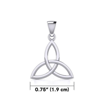 Celtic Trinity Knot Silver Pendant Small Size TPD5607 - Jewelry